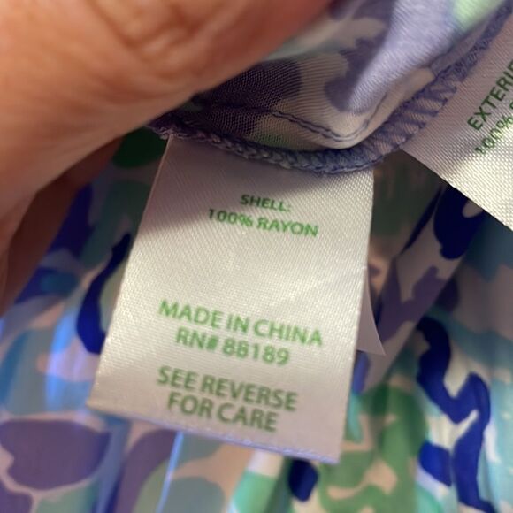 Lilly Pulitzer Emiko Lilly’s Lilac Strapless Rayon Jumpsuit - Picture 10 of 11